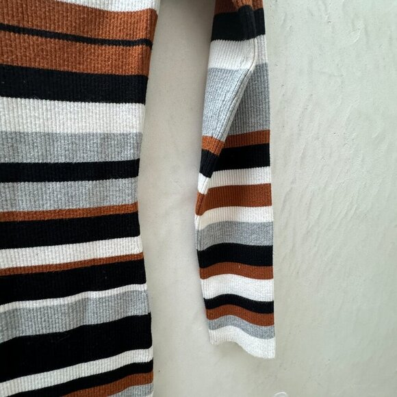 Karen Millen || Women's Boat Neck Sweater Dress Striped Midi Dress Medium - Picture 7 of 14